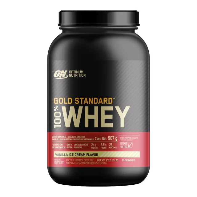 Optimum Nutrition Gold Standard 100% Whey՝ Vanilla Ice Cream, 907 գ