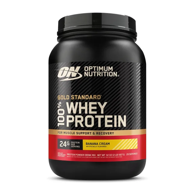 Optimum Nutrition Gold Standard 100% Whey՝ Banana Cream, 907 գ